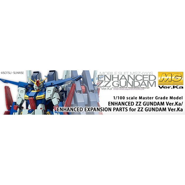 PHụ kiện mô hình MG 1/100 ENHANCED ZZ GUNDAM Ver.Ka (sp không kèm gundam) bandai