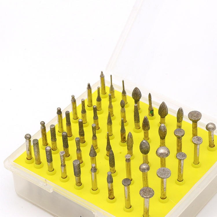 Bộ dụng cụ 50 mũi đầu mài khắc dũa nhám đa năng head jade agate peeled and windowed diamond grinding