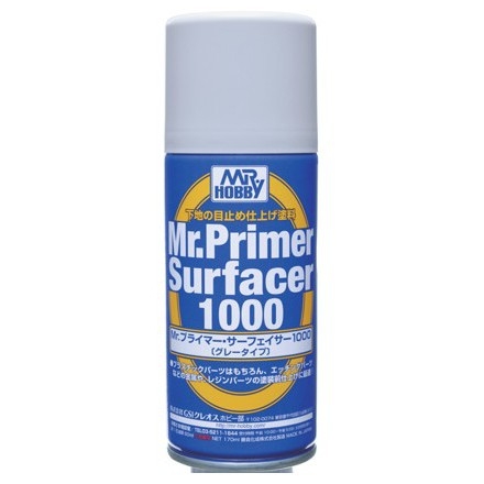 Bình xịt sơn lót bề mặt Mr.hobby Surfacer Black White Gray