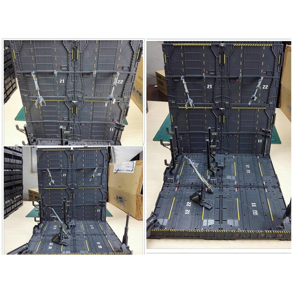 Mô hinh lắp ghép sa bàn xưởng Domain Base CG A B C D E F G H I J K