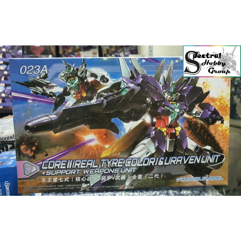 Mô hình lắp ráp HG 1/144 Core II Real Type Color & Uraven + support weapon gundam 023A