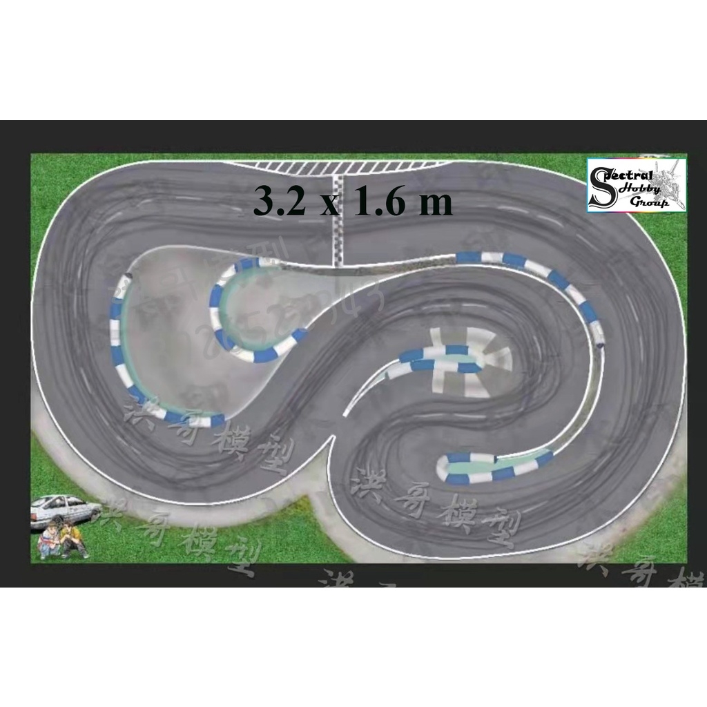 Phụ kiện RC CAR thảm đường đua Drift cho xe ô tô 1/24 - 1/28 Accessories RC