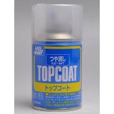 Chai xịt phủ bảo vệ mô hình Topcoat Mr.hobby B501 B502 B503 Super Clear Semi Gloss Matt Flat