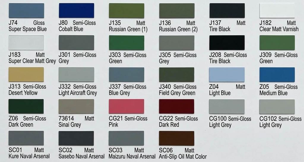 Sơn SUNIN màu quân sự Military Color J series paint lacquer