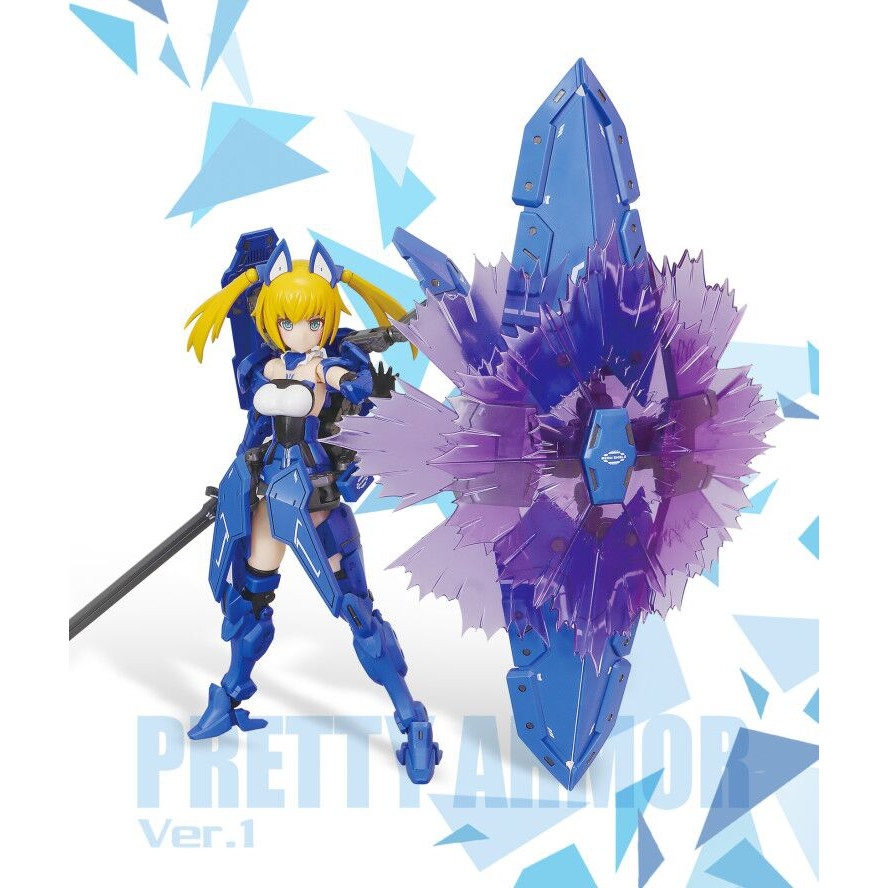 Mô hình lắp ghép Pretty Armor Girl ver 01 Blue - PA model
