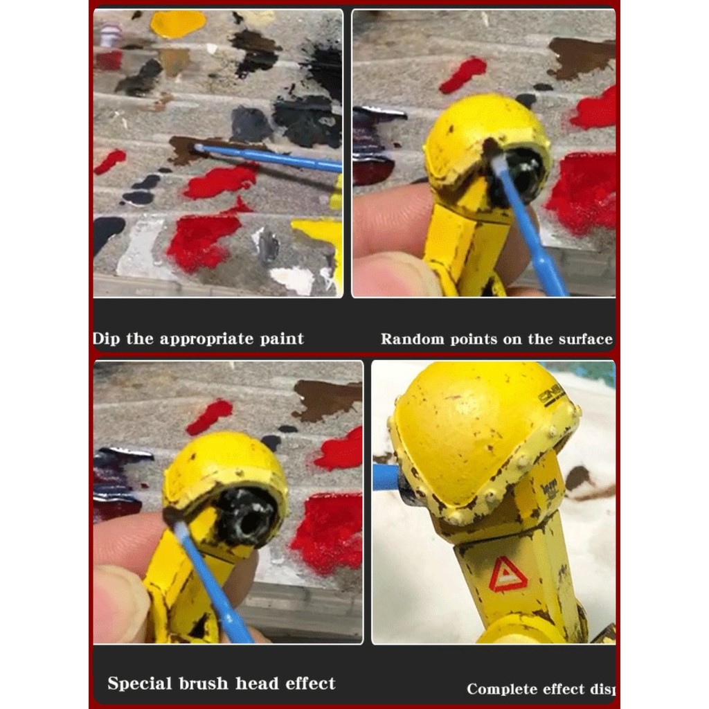 Dụng cụ bút bàn chải bông tạo hiệu ứng cũ cho mô hình Stick Sponge Brush Make Pen Old Effect