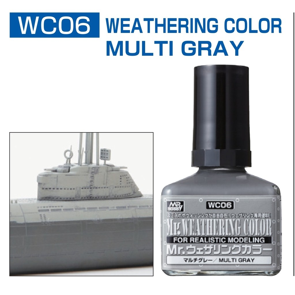 Sơn mô hình mr.hobby Dung dịch Mr Weathering Color | Panel Line - tool hobby
