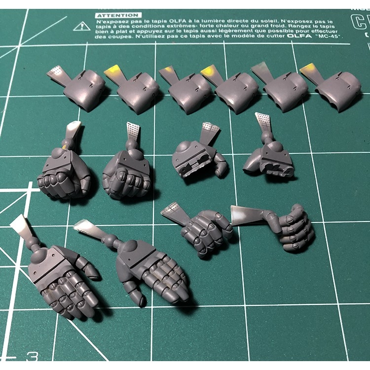 Mô hình Resin bộ bàn tay tĩnh MG 1/100 Zeon Modeling Hand Custom - Tool hobby