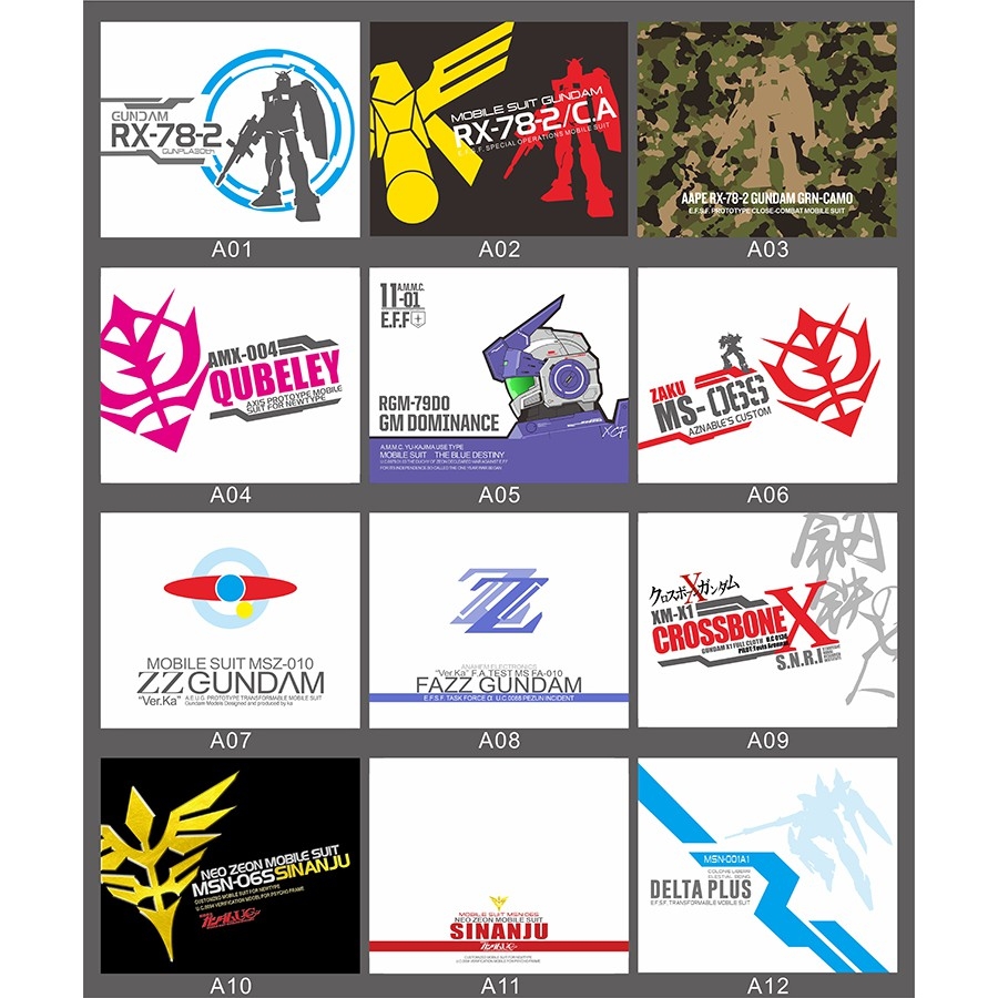 Chân đế action base mica logo Astray Red Blue Sengoku PG MG HG RG SD các loại