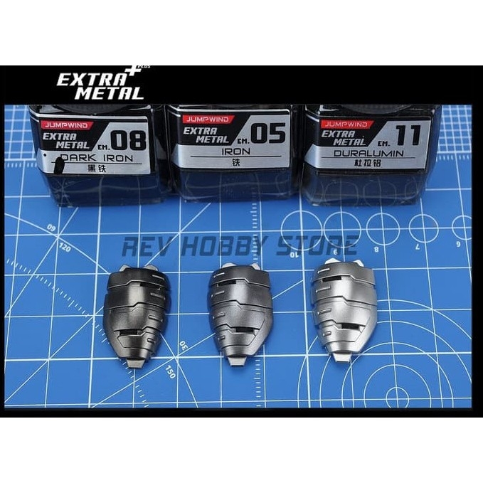 Sơn mô hình Extra Metal color EM01-EM16 gold silver iron Metallic lacquer - Jumpwind