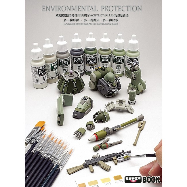 Sách hướng dẫn làm mô hình gundam gunpla paint brush draw book các loại