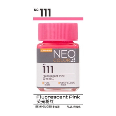 Sơn mô hình Jumpwind color màu huynh quang phát sáng với led UV No. 111-118 Fluorescent lacquer paint