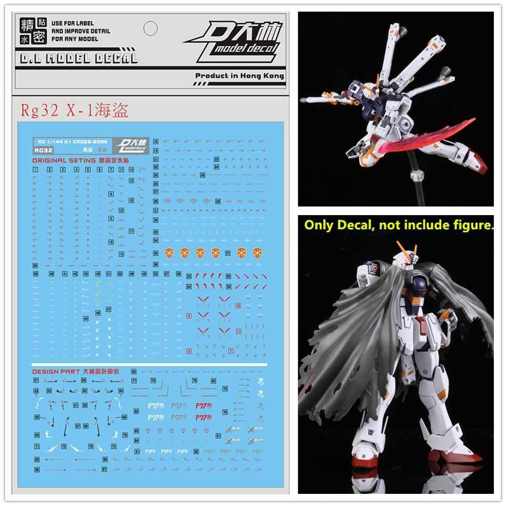 Decal nước dán mô hình Gundam Crossbone X1 Full Cloth X2 X3 MG HG RG metallic Water sticker
