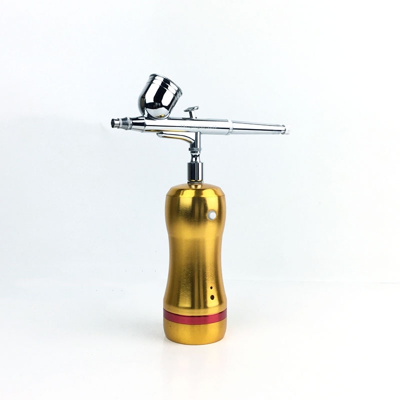 Máy nén khí máy sơn mô hình mini Portable Charging Air Pump HB08 rechargeable battery