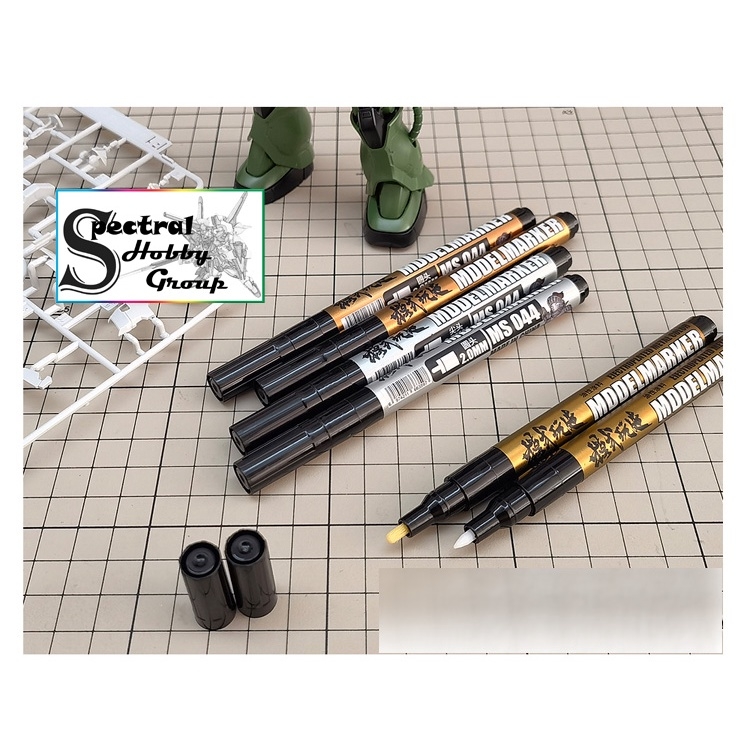 Bút sơn mô hình MS044 Electroplating Gold Silver Copper Model Marker