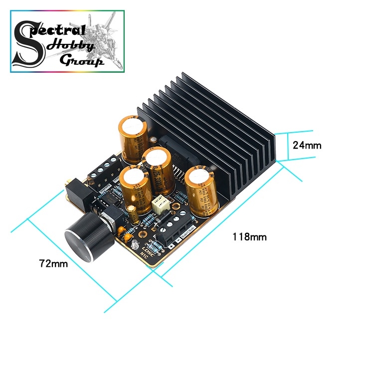 Mạch khuếch đại âm thanh 2.1 channel 80W *2 +120W high power AB class bass Digital Audio Amplifier