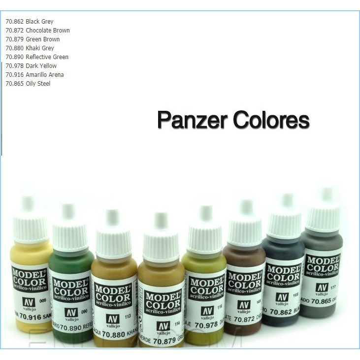 Bộ sơn AV Vallejo model color set 8 color màu quân sự màu da skintone các loại ...