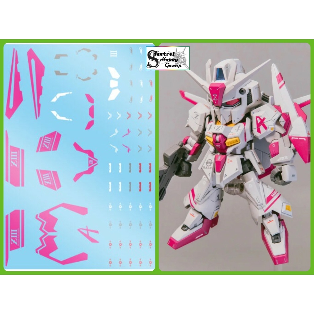 Decal nước dán mô hình MG Gundam ZZ FAZZ Double Zeta các loại - Water Sticker
