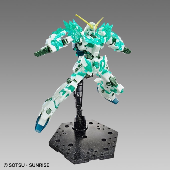 Mô hình lắp ráp HG 1/144 Unicorn Gundam Luminous Crytal Body Gundam Base Bandai