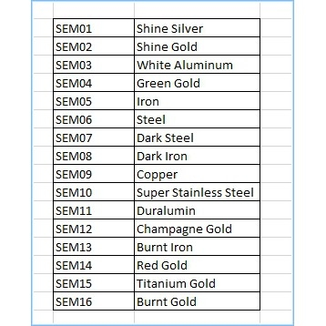 Sơn mô hình SUNIN METALLIC vàng bạc thép gold silver stainless color SEM 01 - 16