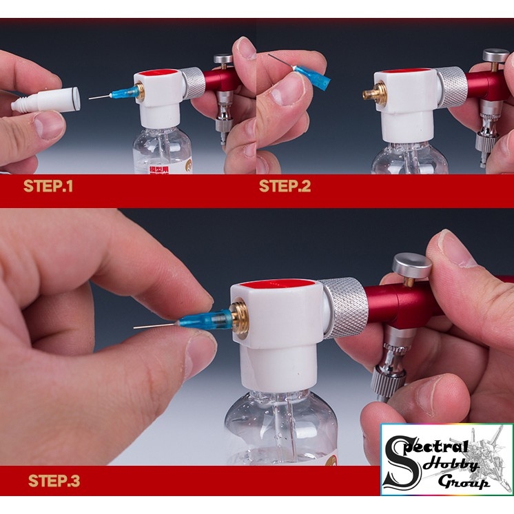 Bút sơn mô hình HM160 airbrush đa dụng kèm bình - Hobby Mio