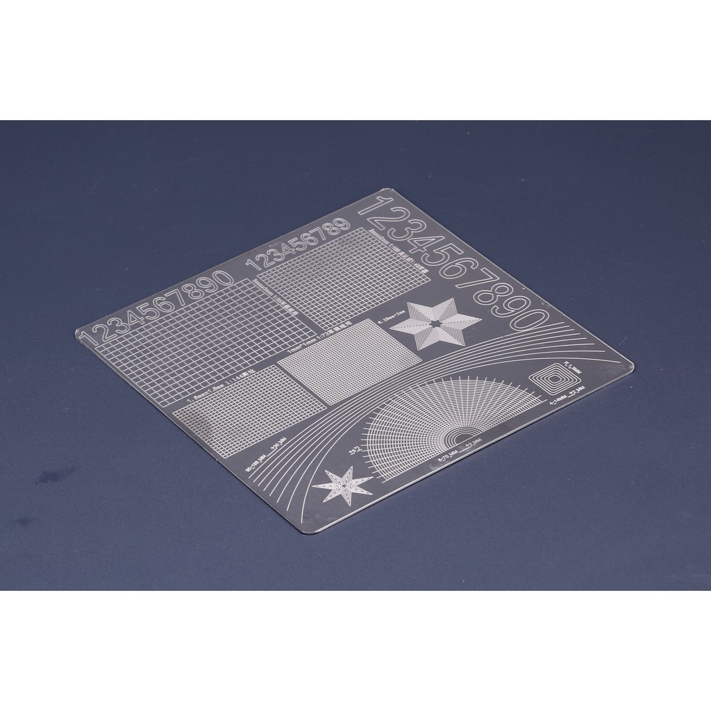 Dụng cụ kĩ thuật BORDER bảng mẫu cắt Masking tape cutting mat metal BD0012