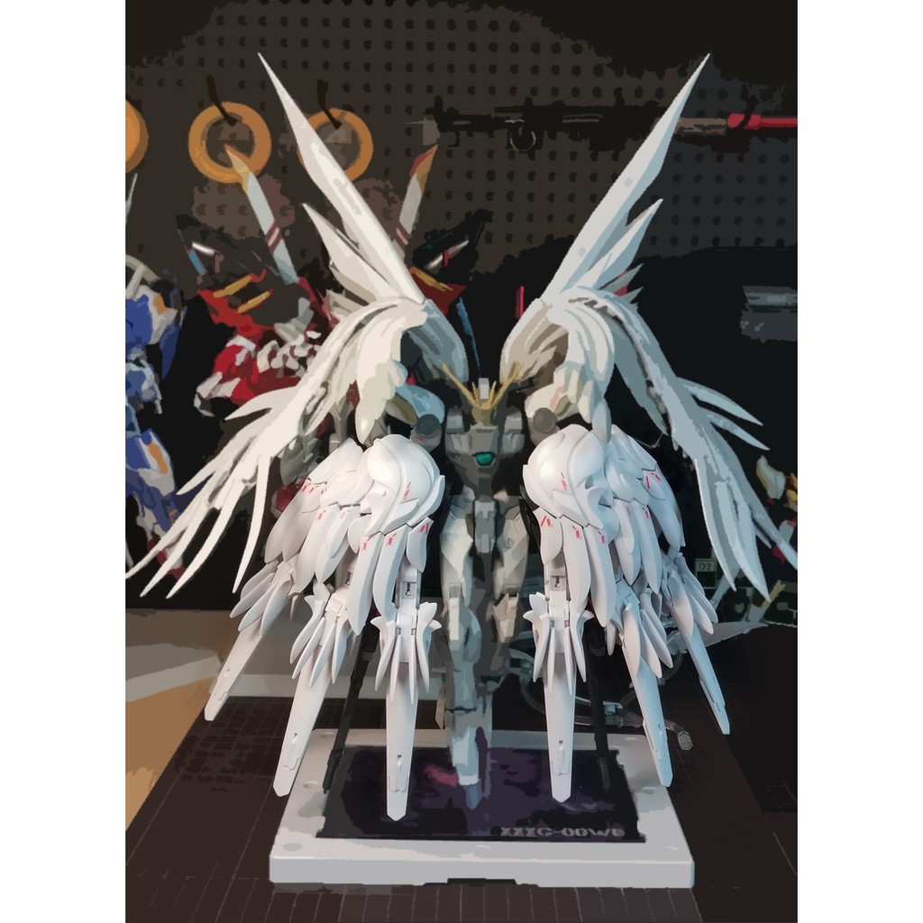 Phụ kiện lắp ráp MG 1/100 HIRM Snow White Wing Zero Pack Wing cannon (sp không kèm gundam)