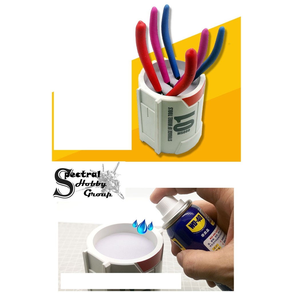 Dụng cụ cốc để đựng bảo vệ kìm chống gỉ anti rust box MS080 hobby tool