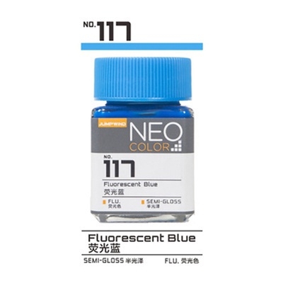 Sơn mô hình Jumpwind color màu huynh quang phát sáng với led UV No. 111-118 Fluorescent lacquer paint