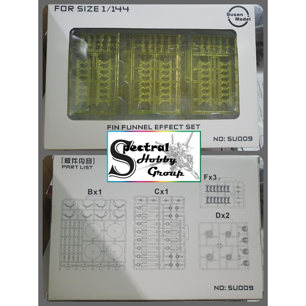 Phụ kiện mô hình hiệu ứng Effect Fin Funnel floating cho RG Nu / Hi-NU HiNu Susan model