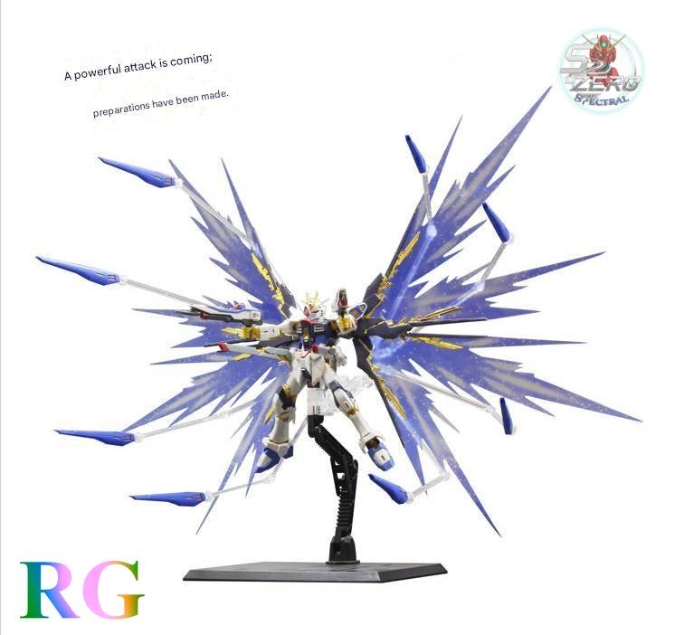 Đế giá đỡ mô hình Action base + Effect Wing cho MG RG Gundam Seed / Strike Freedom