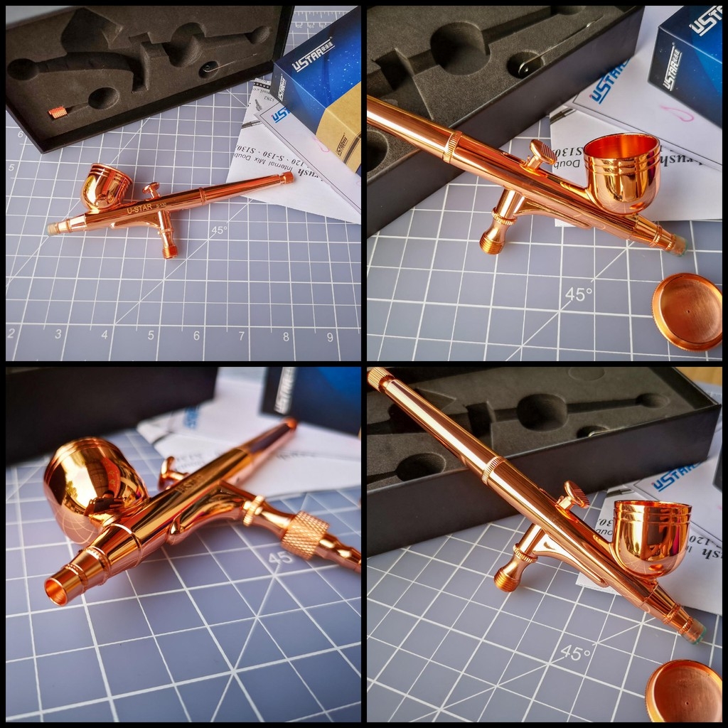 Bút sơn mô hình Airbrush Ustar s120 0.2mm s130 0.3mm s150 0.5mm U-star