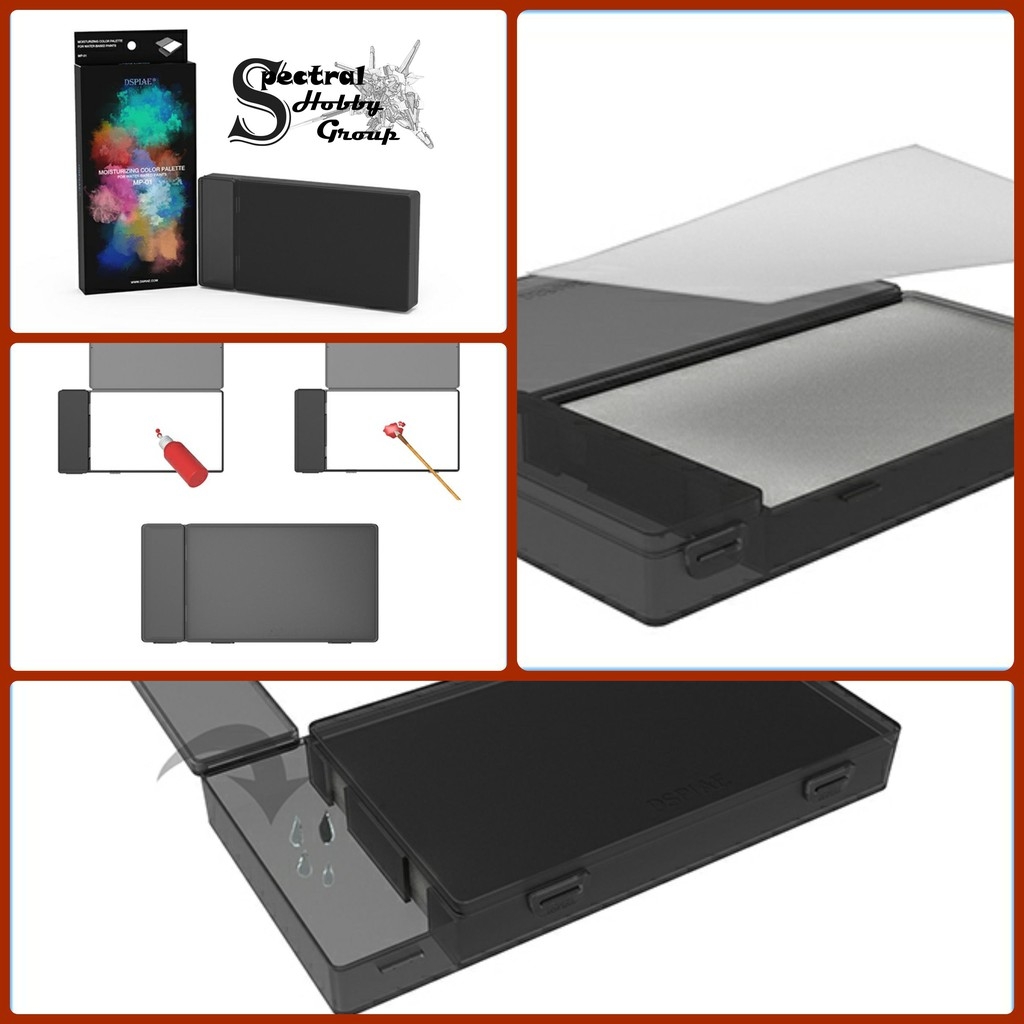 Khay sơn DSPIAE dưỡng ẩm vẽ cọ water based MP01 pigments moisturizing palette color paper paint tray