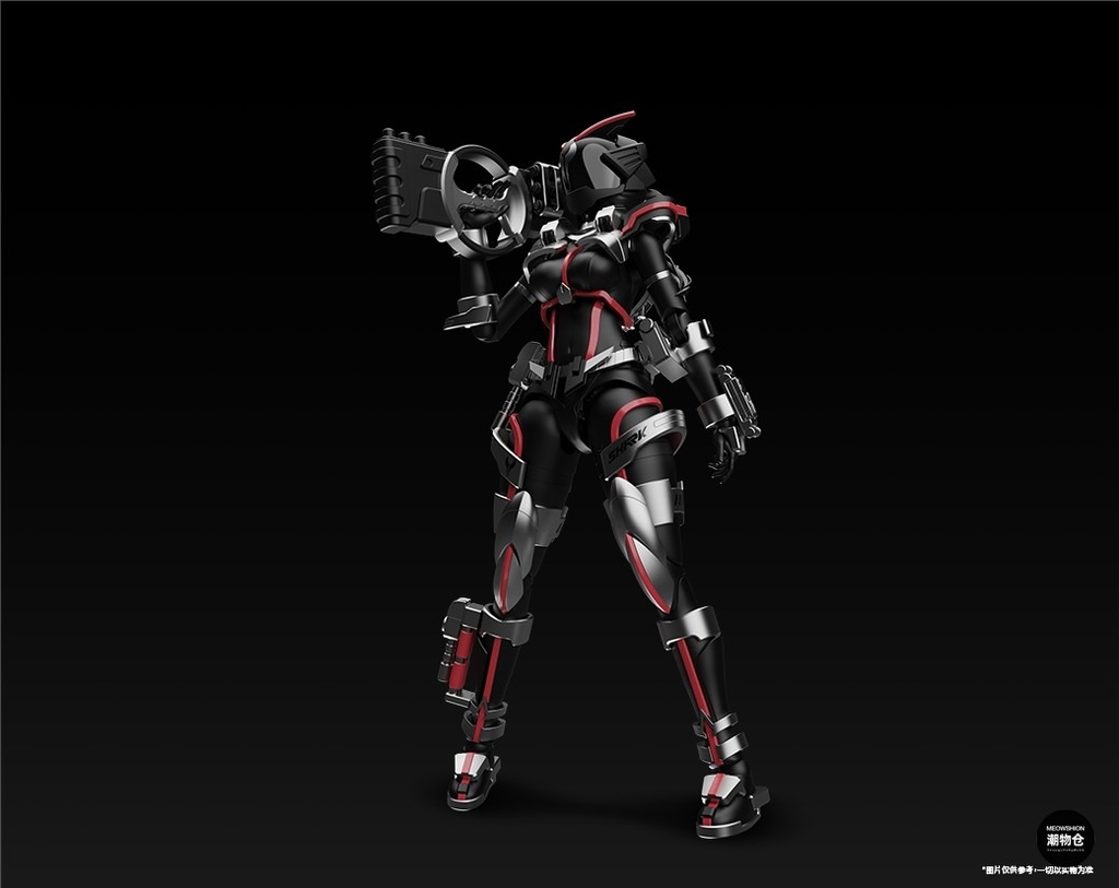 Mô hình figure 1/12 Battle Rider Warrior Goddess Sako Cyber Shark War Riding Goddess Shake