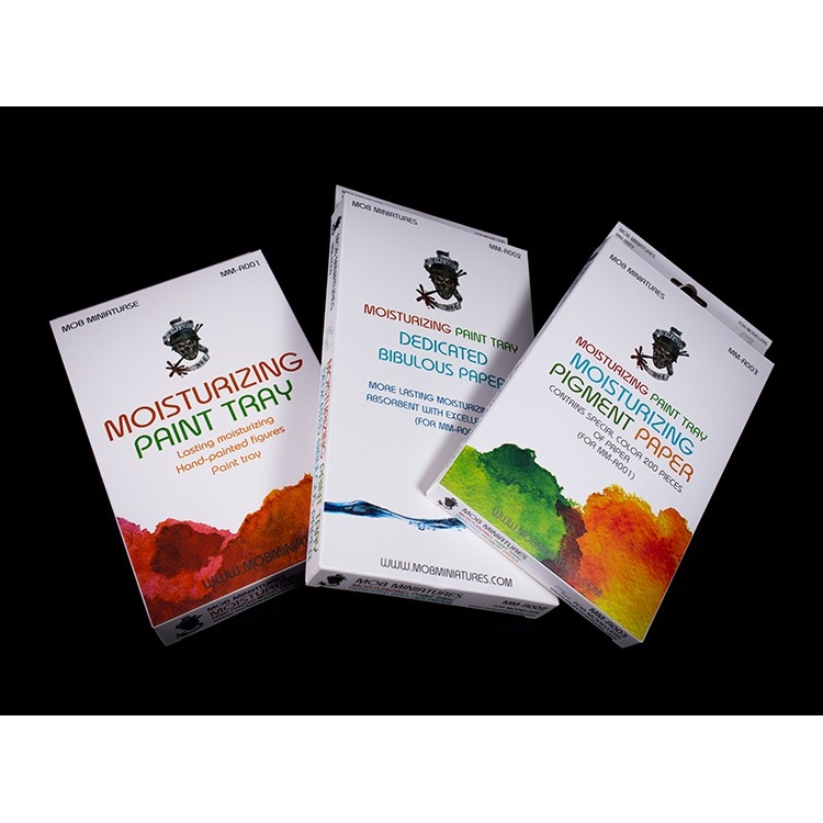 Khay sơn vẽ cọ palette Moisturizing Paint Tray Hand Painted Figure Tray MOB MINIATURSE MM A001 A002 A003