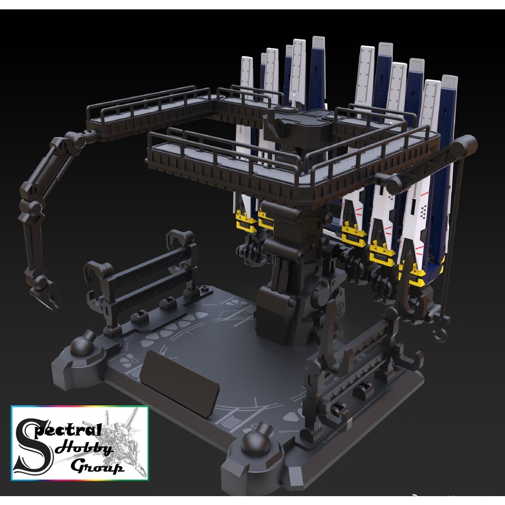 Phụ kiện mô hình lắp ráp FLS Action base Hangar Float Funnel HWS cho HG RG gundam các loại / Nu