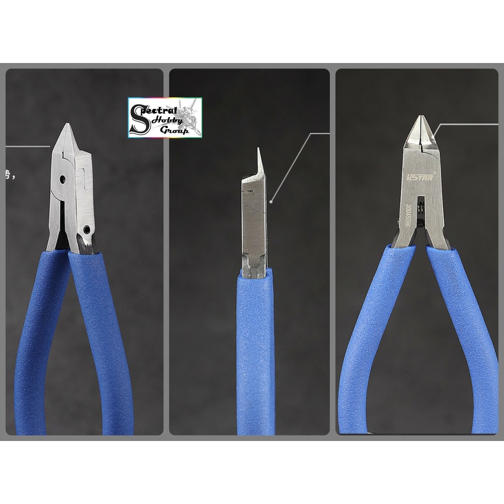 Kìm cắt mô hình USTAR kèm bộ nhám mịn UA91560 UA91570 Ultra Thin Blade Nipper
