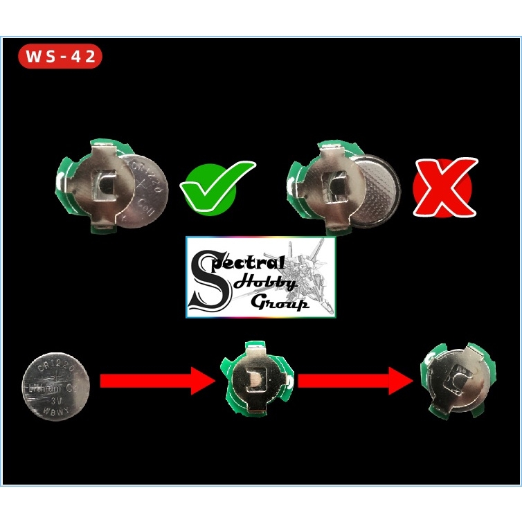 Phụ kiện đèn led VT WS42 từ tính manetic 3 chế độ sáng cho mô hình MG các loại