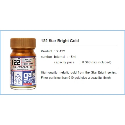 Sơn mô hình Gaia Sunin Gold Silver stainless steel Red Blue Green metallic color paint lacquer các loại