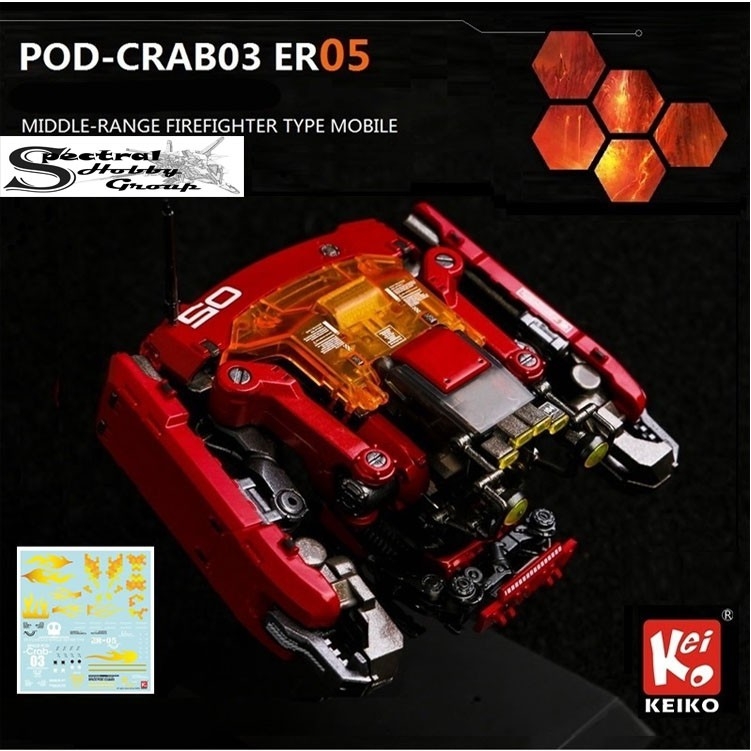 Mô hình lắp ráp Space Pod Crab 03 ER04 ER05 ER06