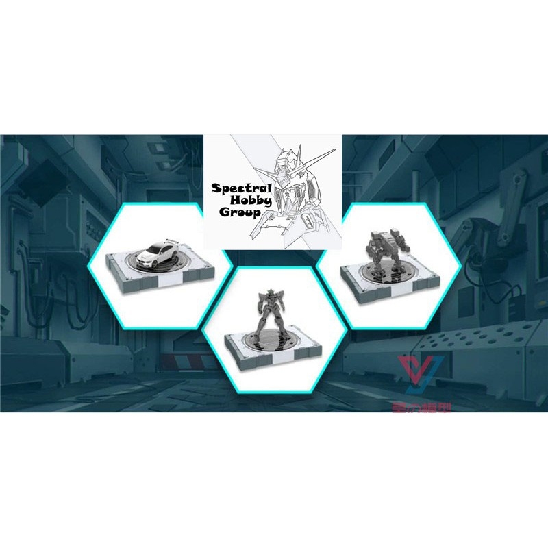 Đế giá Action Base xoay Led RGB Revolving Rotation 360 2.0 Phone remote PG MG RG HG chụp mô hình