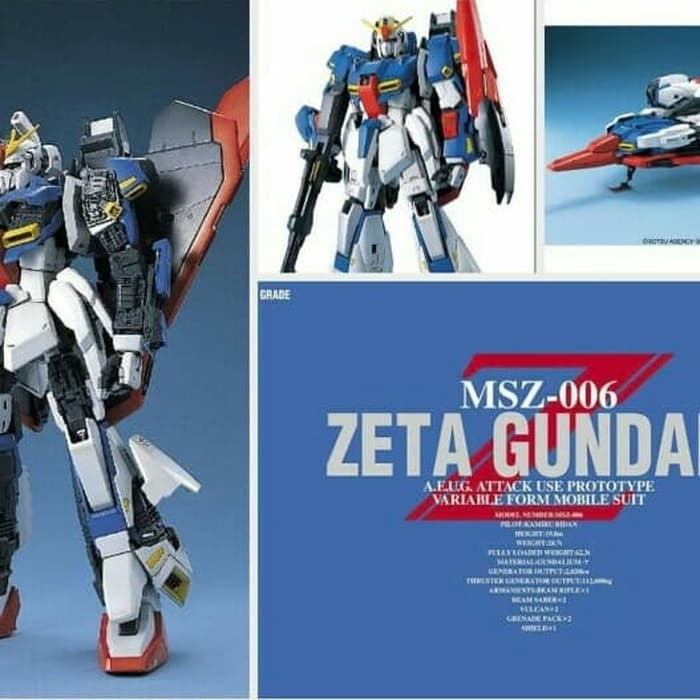 Mô hình lắp ghép PG 1/60 Zeta Gundam MSZ-006 Bandai