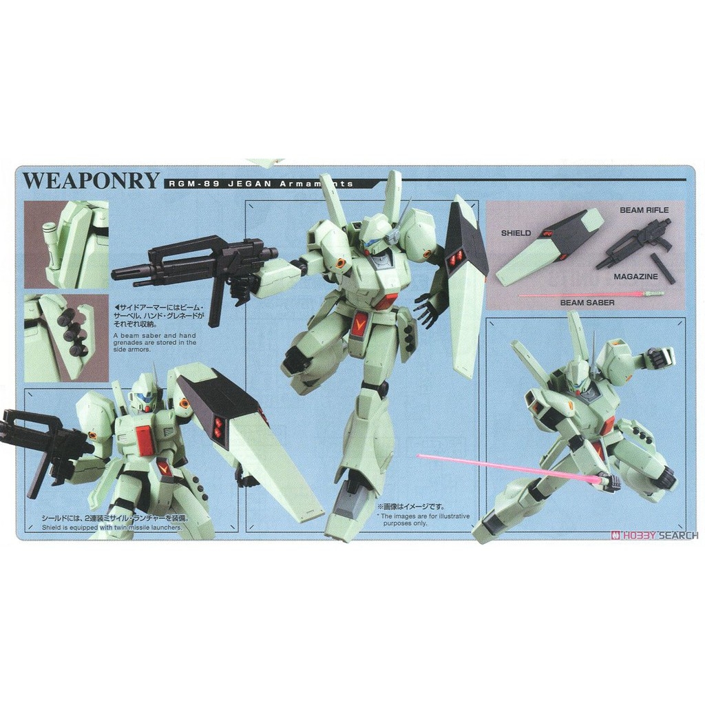 Mô hình lắp ráp MG 1/100 RGM 89 Jegan gundam bandai