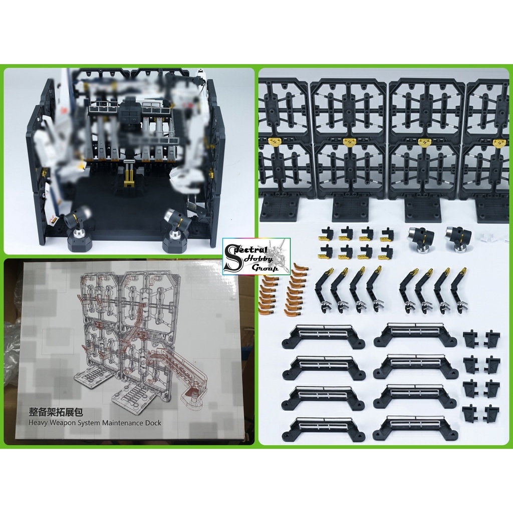 Phụ kiện mô hình Action base Hangar - Maintenance Dock - Funnel Set cho RG HG gundam các loại (rx78 Nu sazabi ...)