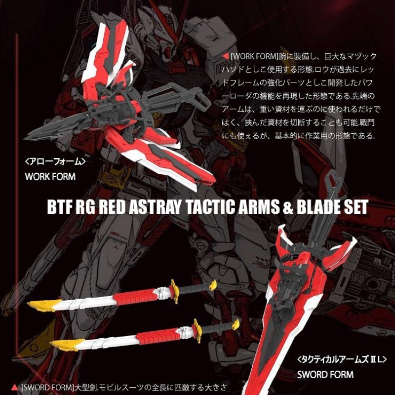 Phụ kiện lắp ráp RG 1/144 Astray Tactical arms & blade set - BTF