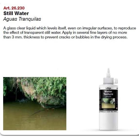 Sơn mô hình Sa bàn giả nước Still Water Texture Effect Diorama - AK Vallejo 26230