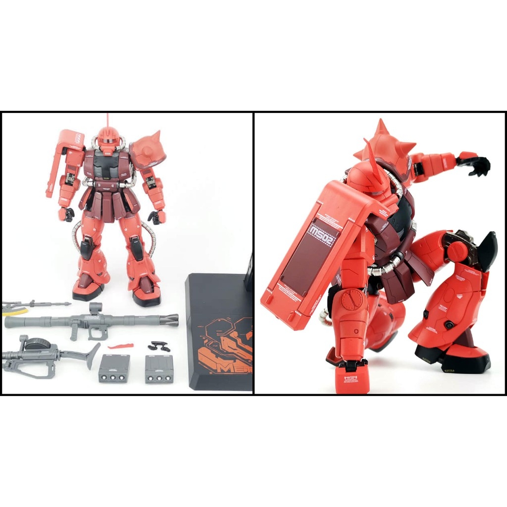 Mô hình Figure Metal Build MB 1/100 Zaku II Red Green White - Metal solider