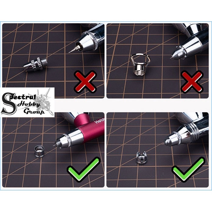 Dụng cụ Loa bút sơn Airbrush Needle Cap Hobby MIO Cormake tool
