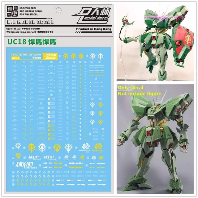 Decal nước dán mô hình The-O the O Jagd Doga Hamma MG HG các loại Water sticker