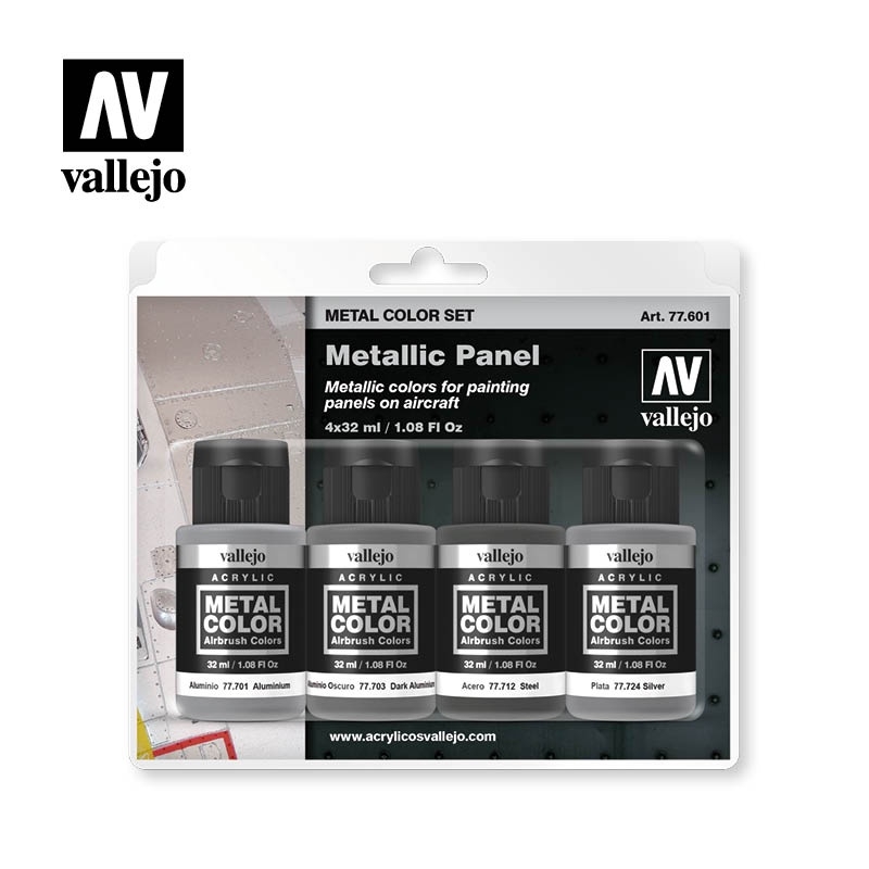 Sơn nước VALLEJO Acrylic Metal color Waterborne Metal Spray Paint Set 32ml